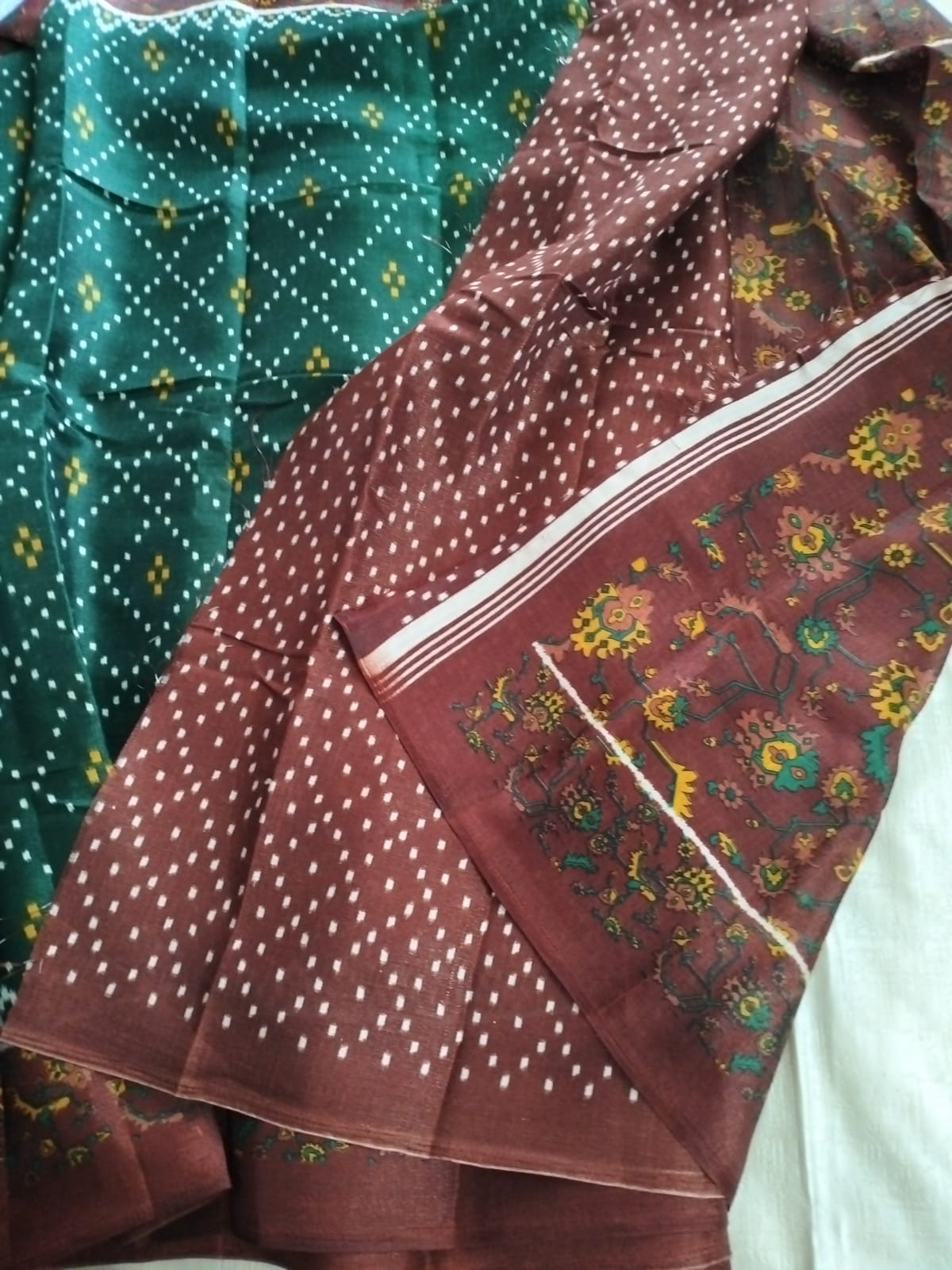 Green Matka Silk Saree