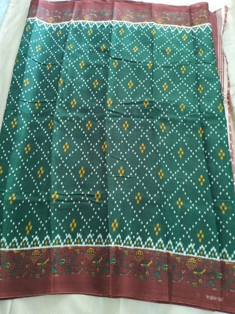 Green Matka Silk Saree