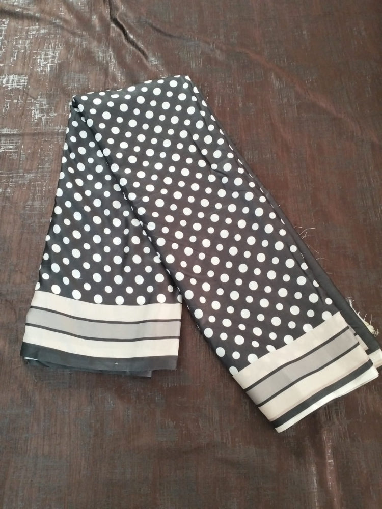 Polka Dots with black whit and grey combination