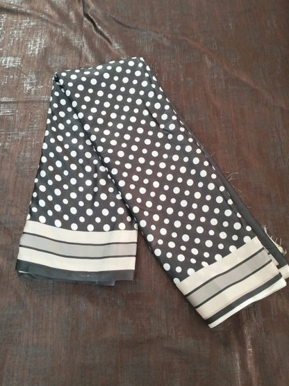 Polka Dots with black whit and grey combination